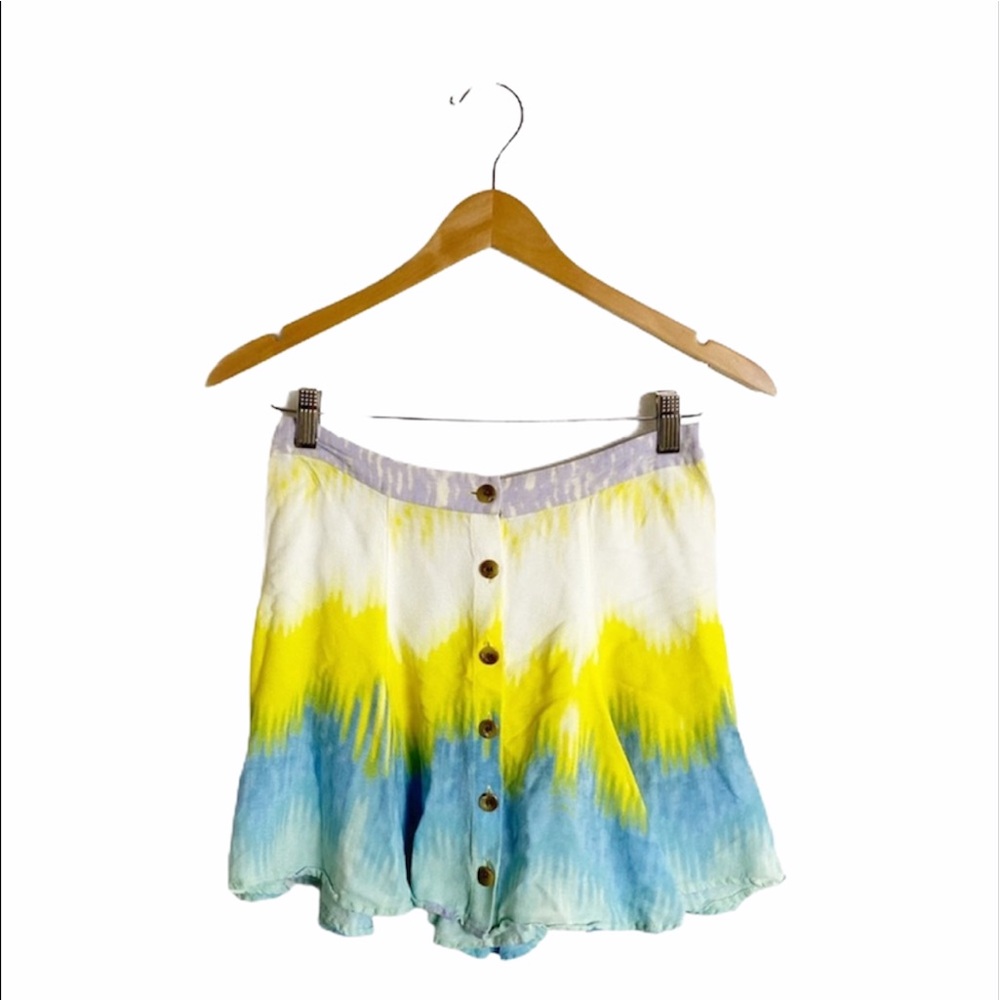 Free People tie dye button front skirt sz 4